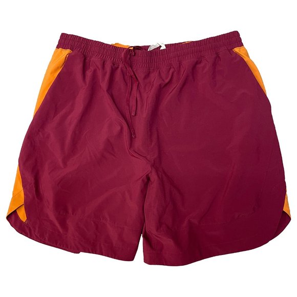 Peloton Shorts Mens Large Cranberry and Orange Running CrossFit - Picture 4 of 7